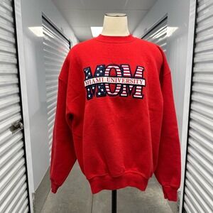 Vintage 90s Miami University mom ohio crewneck sweatshirt XL